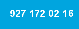 927 172 02 16 927 172 02 16